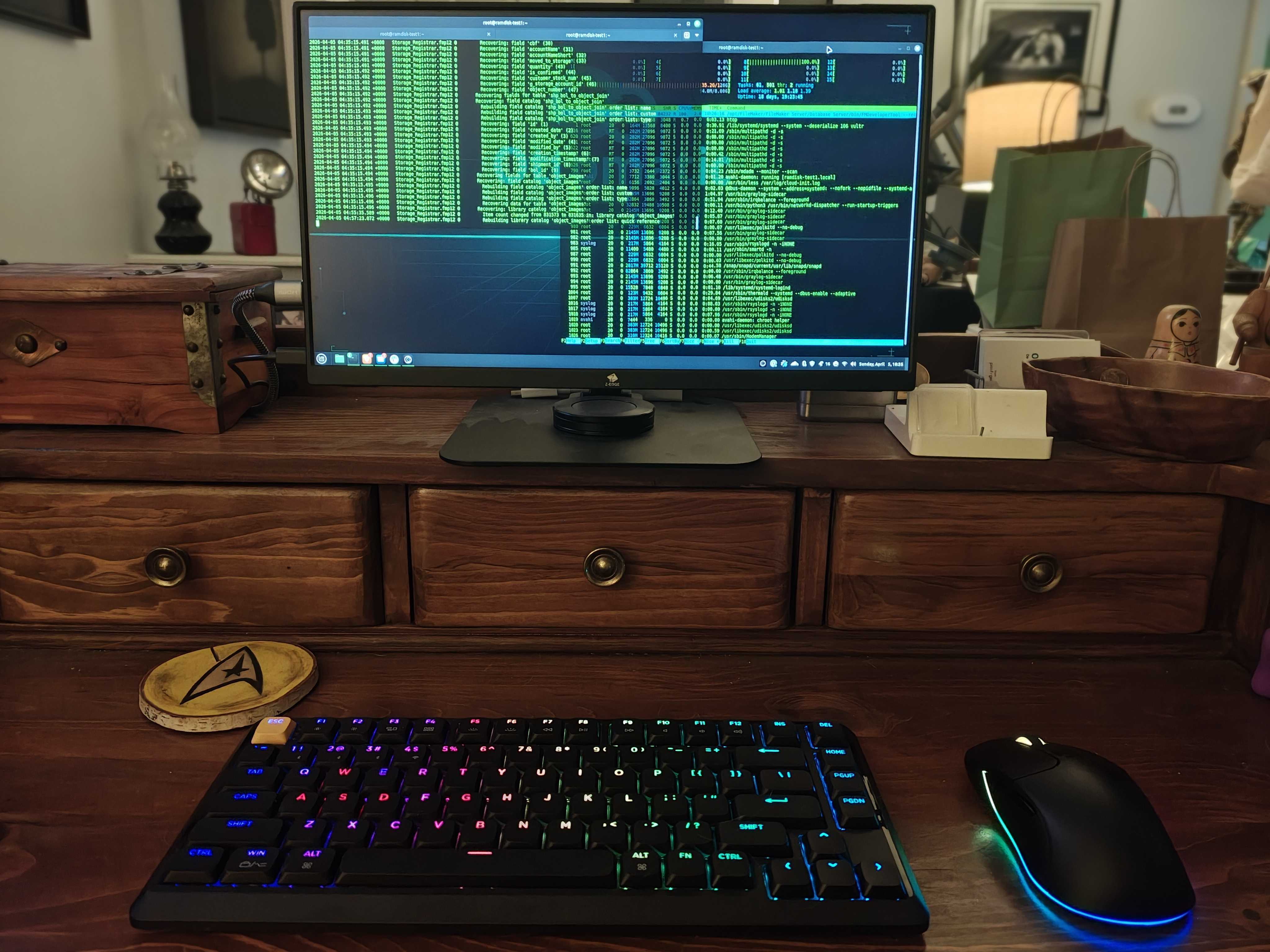 Keychron keyboard RGB in the dark