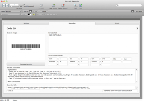 FM Barcode API example 4