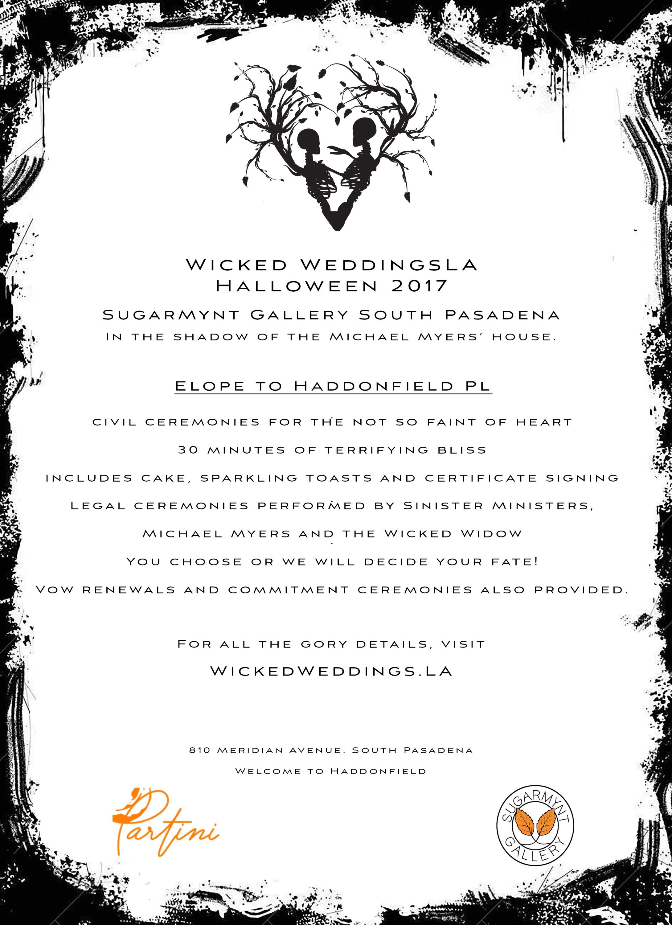 Wicked Weddings shotgun ceremonies poster